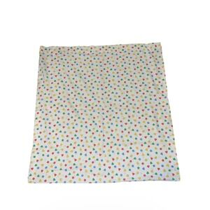 Vintage Weildwood Fabrics Stars Hearts Primary Colors Fabric Case White Cotton